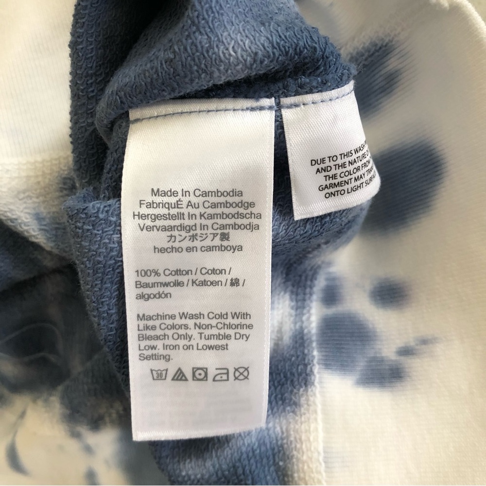 NWT J. Crew Lightweight Sunfaded French Terry Sweatshirt in Tie-dye S - Picture 4 of 4